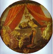 Sandro Botticelli Madonna de Padiglionel oil on canvas